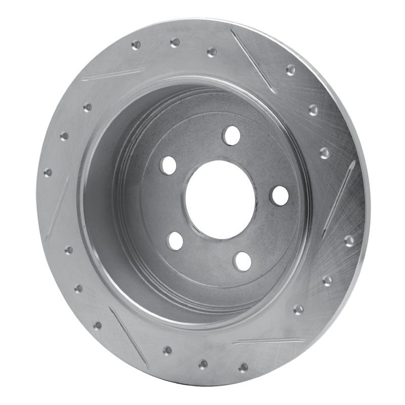 Ford Windstar Brake Rotor (1) - Rear Left - R1 Concepts - Drilled & Slotted - Silver - `95-`03